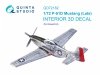 Quinta Studio QD72182 P-51D Mustang Late 3D-Printed & coloured Interior on decal paper (Eduard) 1/72